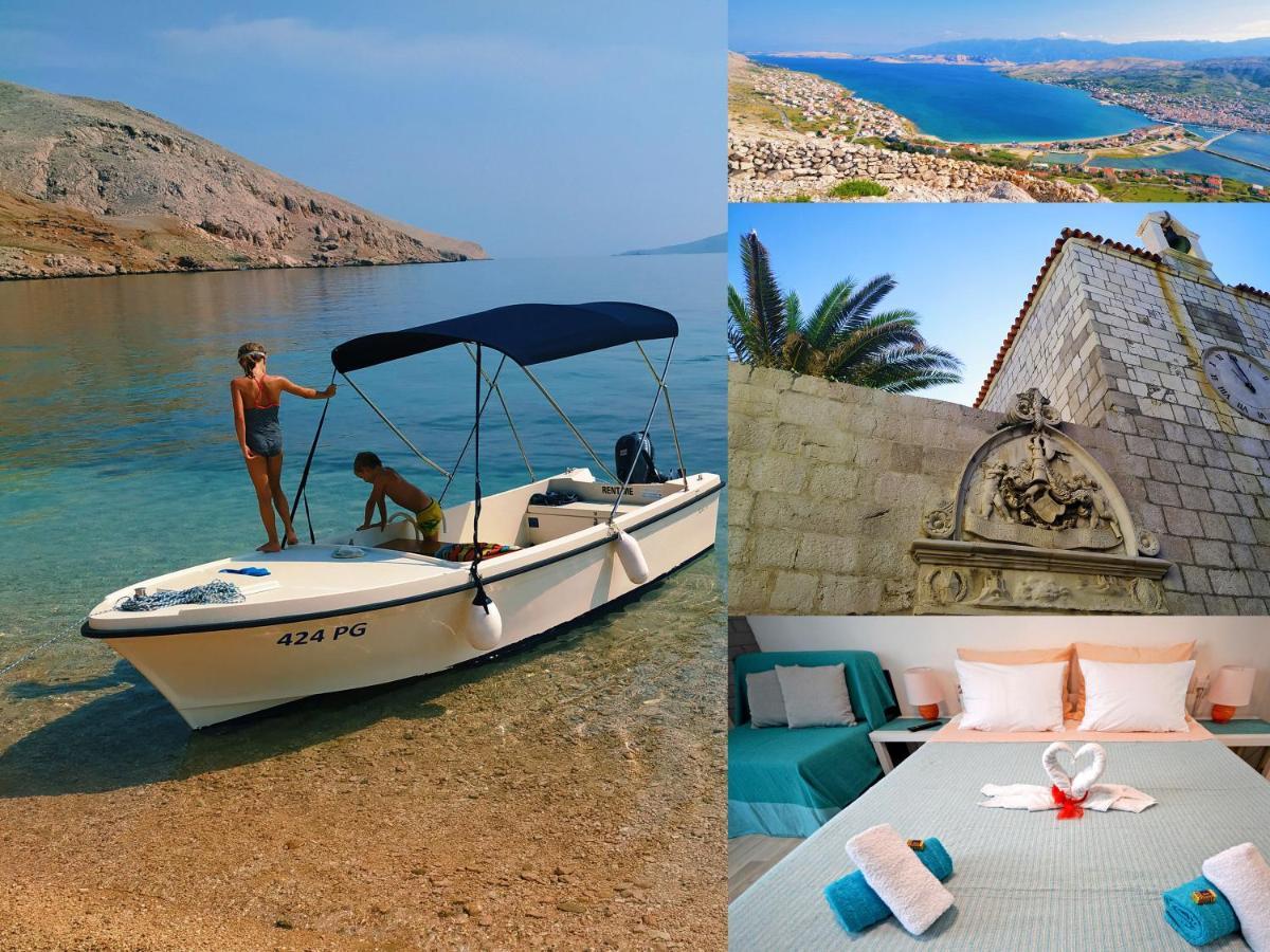 Private Holliday Apartment Pag Town Exterior foto